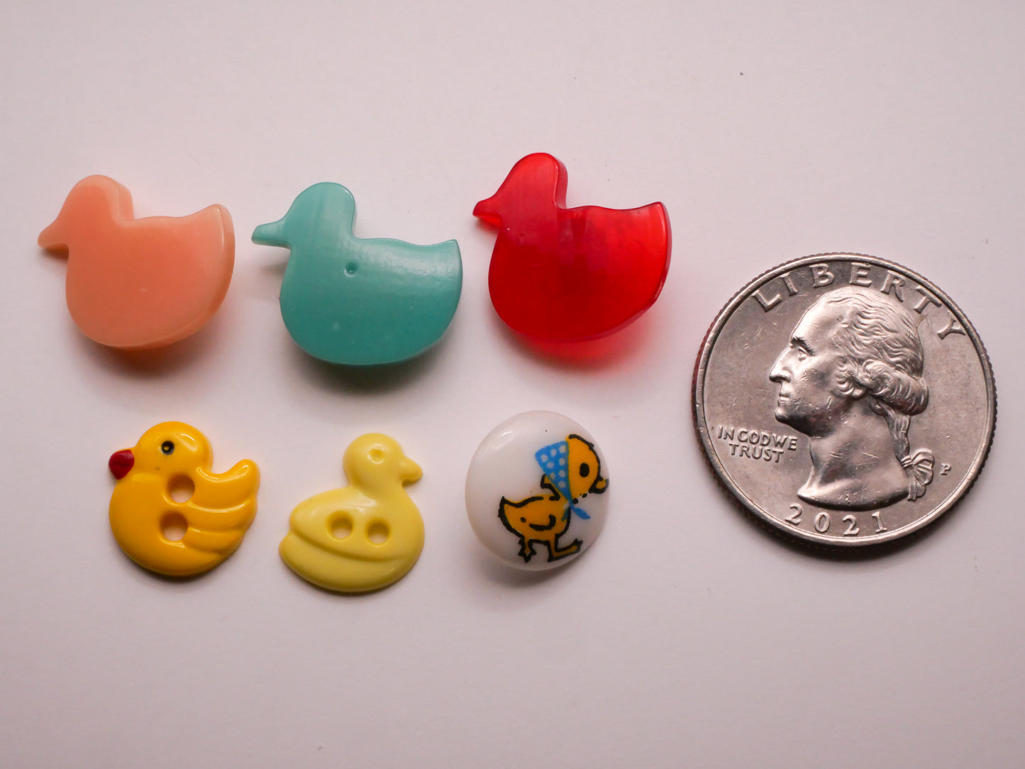 Chick or Ducklings Vintage Plastic Button Various 13-17mm