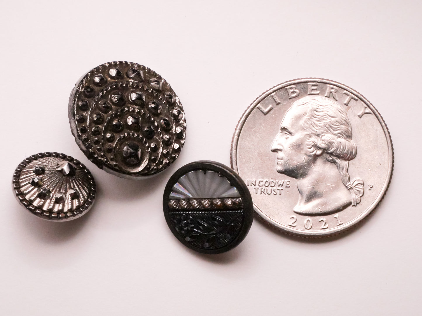 Array Celestial Look Antique Metal or Glass Button Various 12-18mm