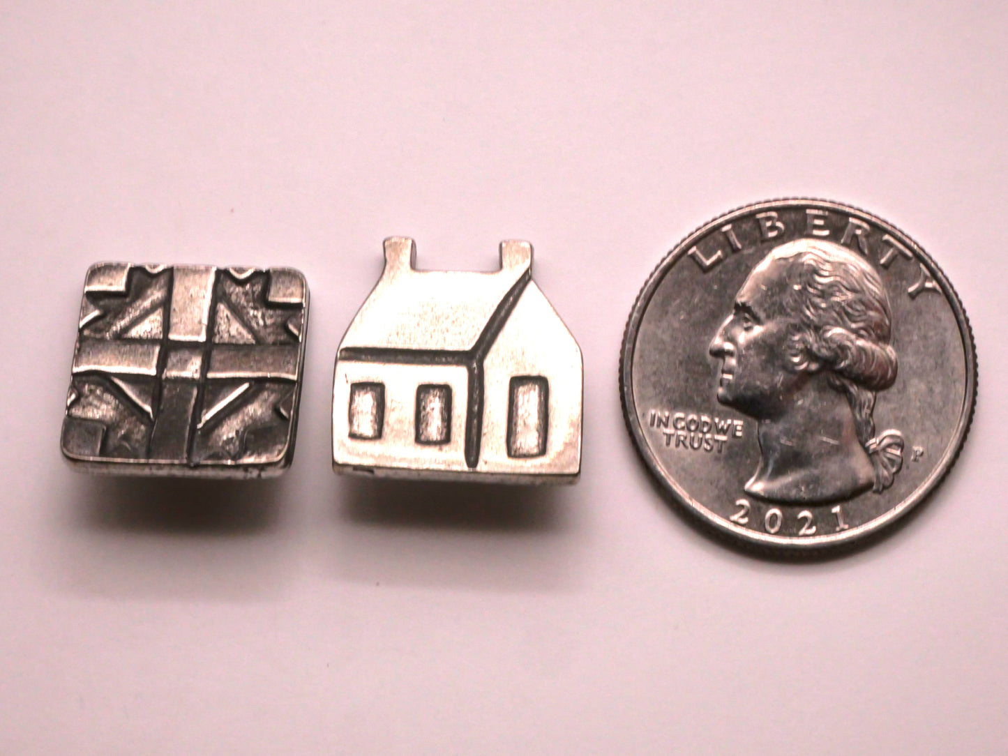 Quilt Block Danforth Pewter Metal Button Various 16-17mm