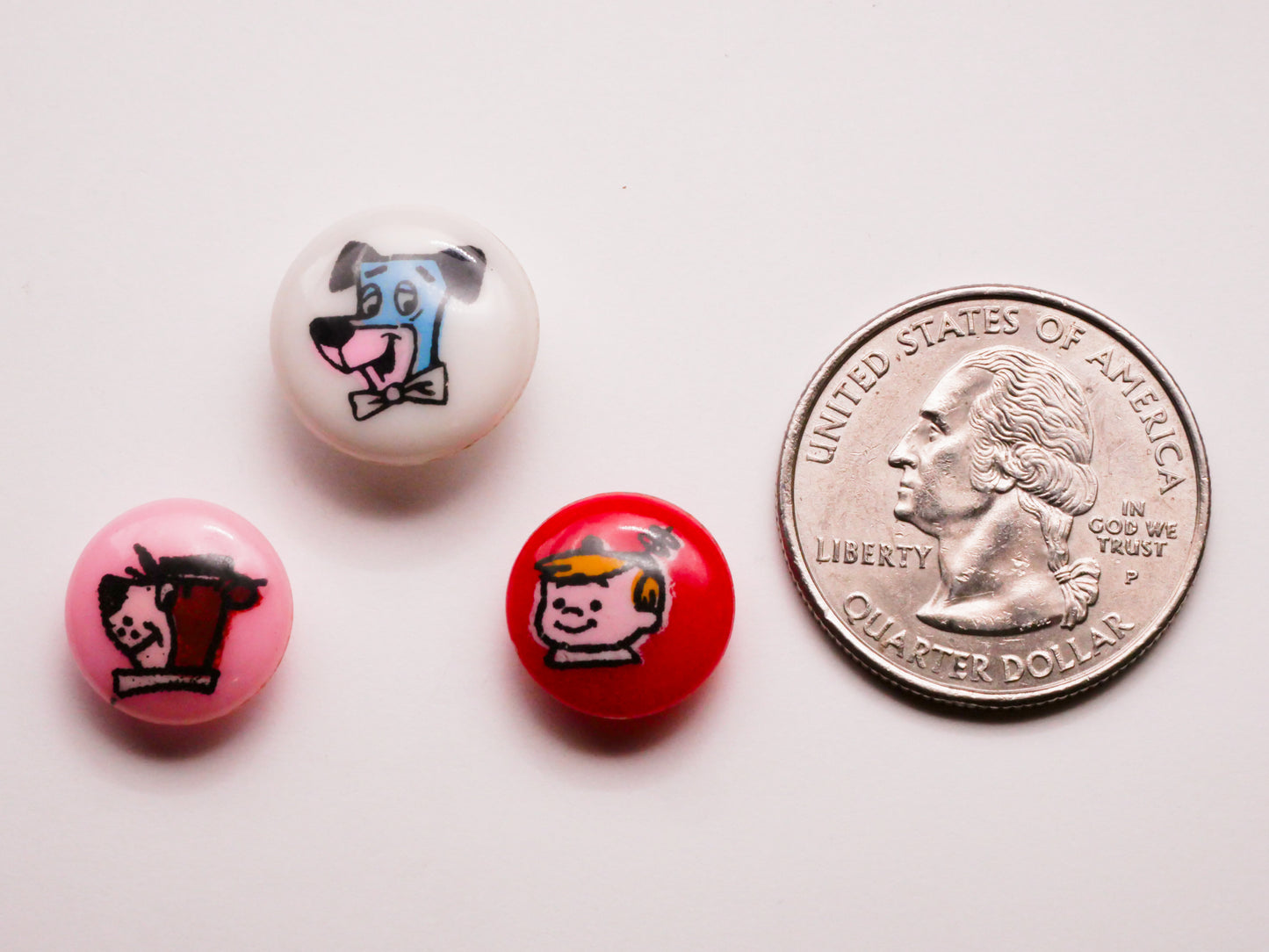 Hanna-Barbera Cartoon Character Vintage Plastic Button Various 13-15mm