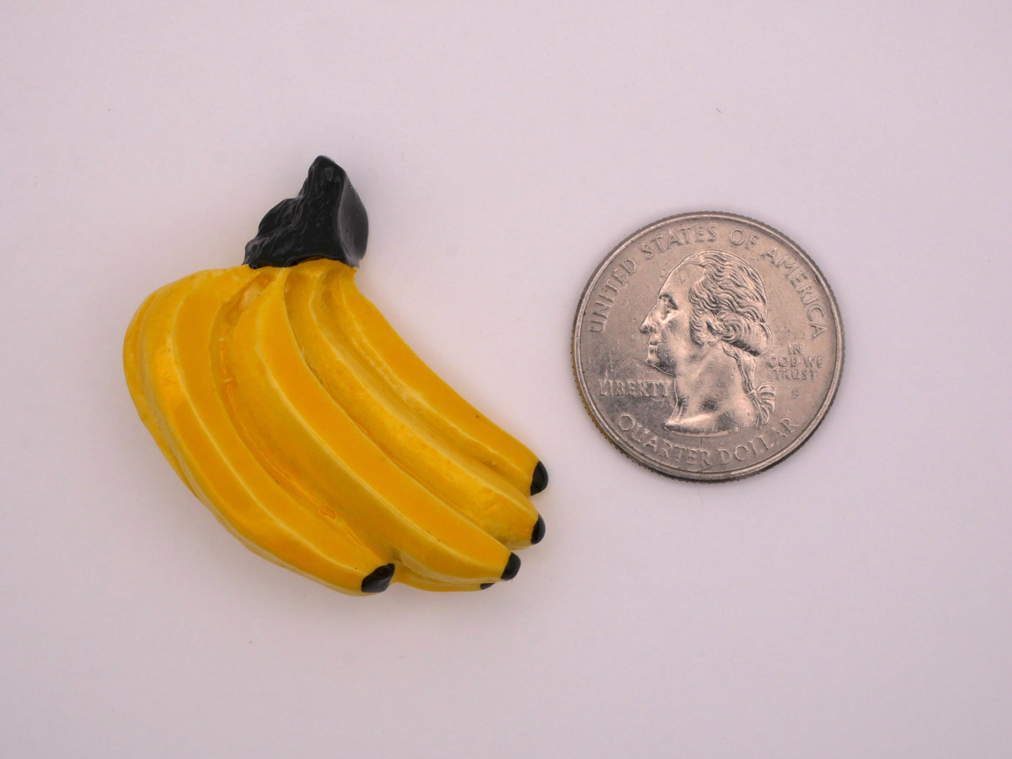 Banana Bunch Vintage Plastic Button 28x39mm