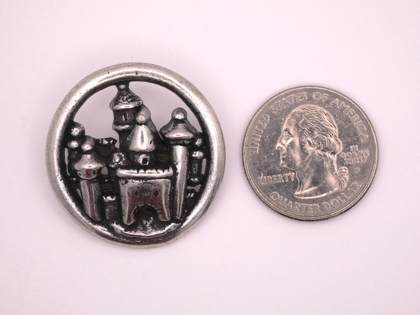 Castle Royal Fairytale Large Metal Button 33mm