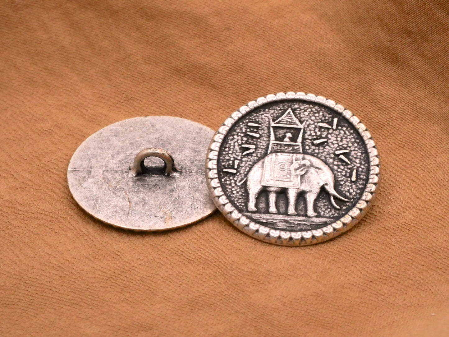 Elephant on Parade India Inspired Metal Button 25mm