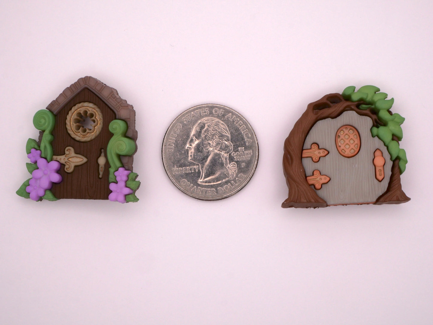 Fairy Hobbit Door Fairytale Folk Lore Plastic Button Various 31mm