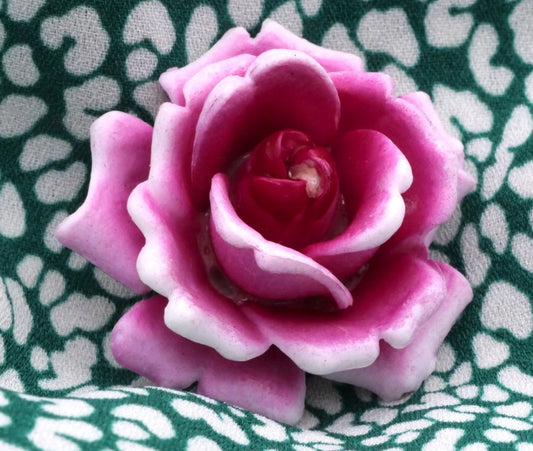 Fuchsia Rose Early Plastic West Germany 36mm