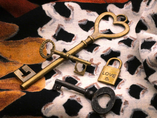 Valentine Bronze Metal Key Lock Assorted Options 20-83mm