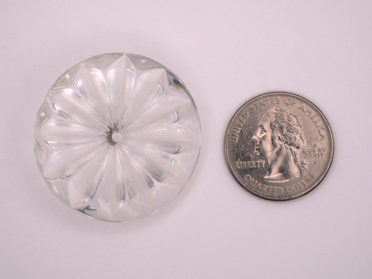 Lucite Snowflake Flower Sunburst 37mm