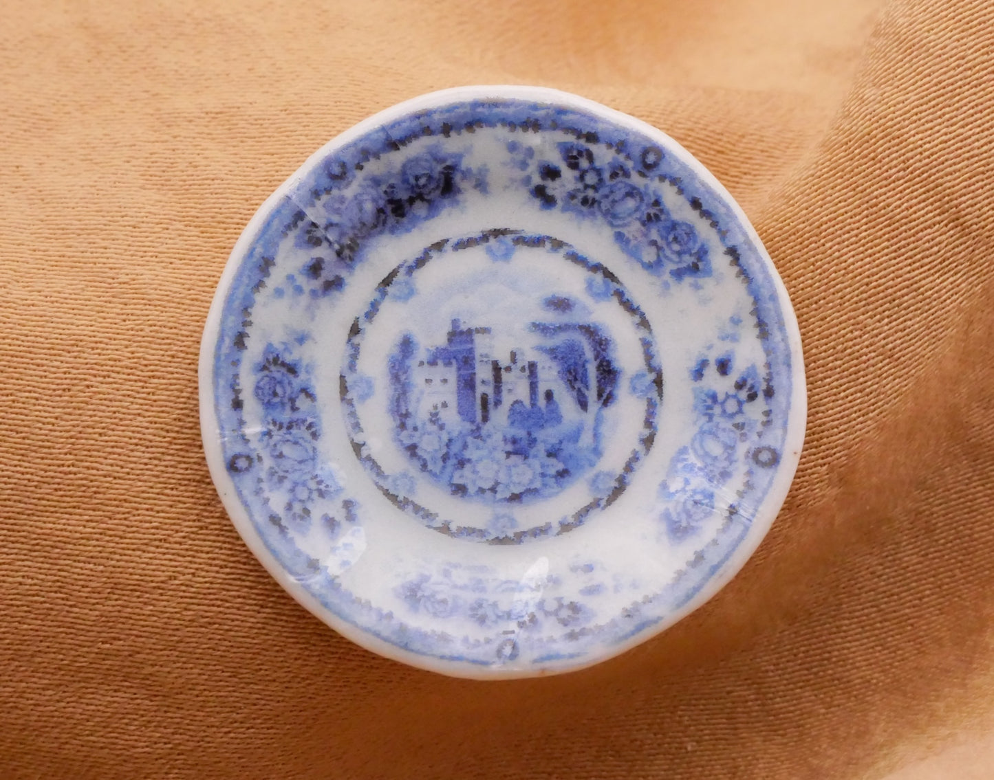 Delft Look Ceramic Blue Transfer Vintage Reproduction Button Various 26mm