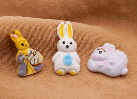 Bunny Rabbit JHB Metallized Plastic Button Various 10-20mm