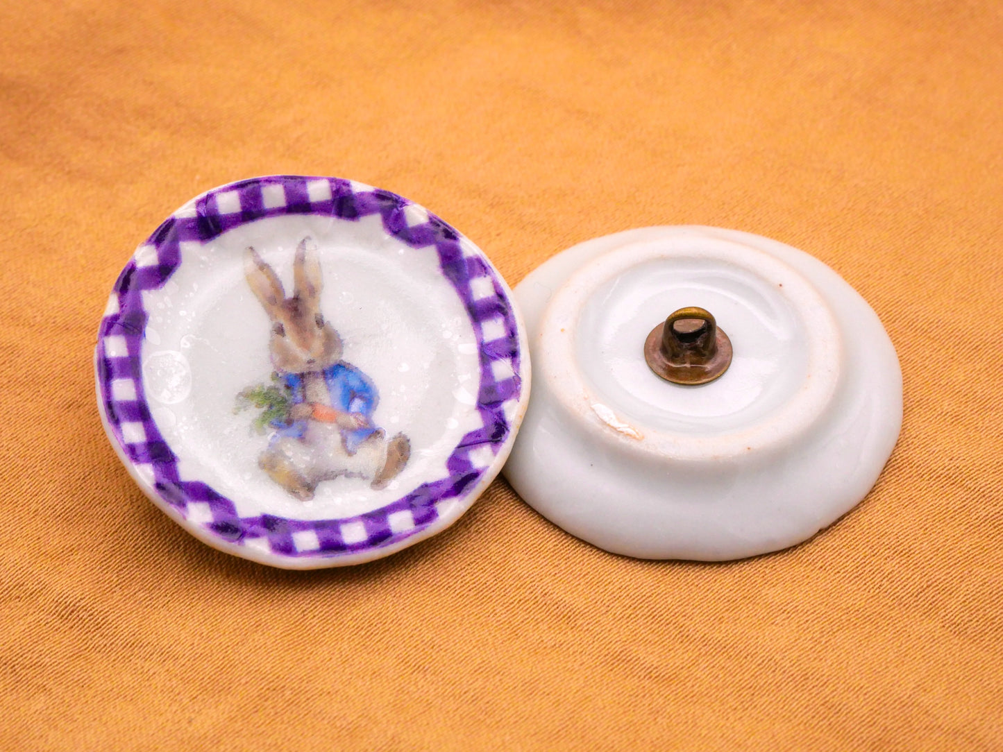 Peter Rabbit Beatrix Potter Transfer Ceramic Button Various 29mm