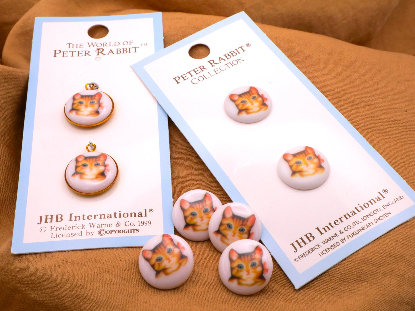 Beatrix Potter Ms Moppet JHB Charms Buttons Various 15mm