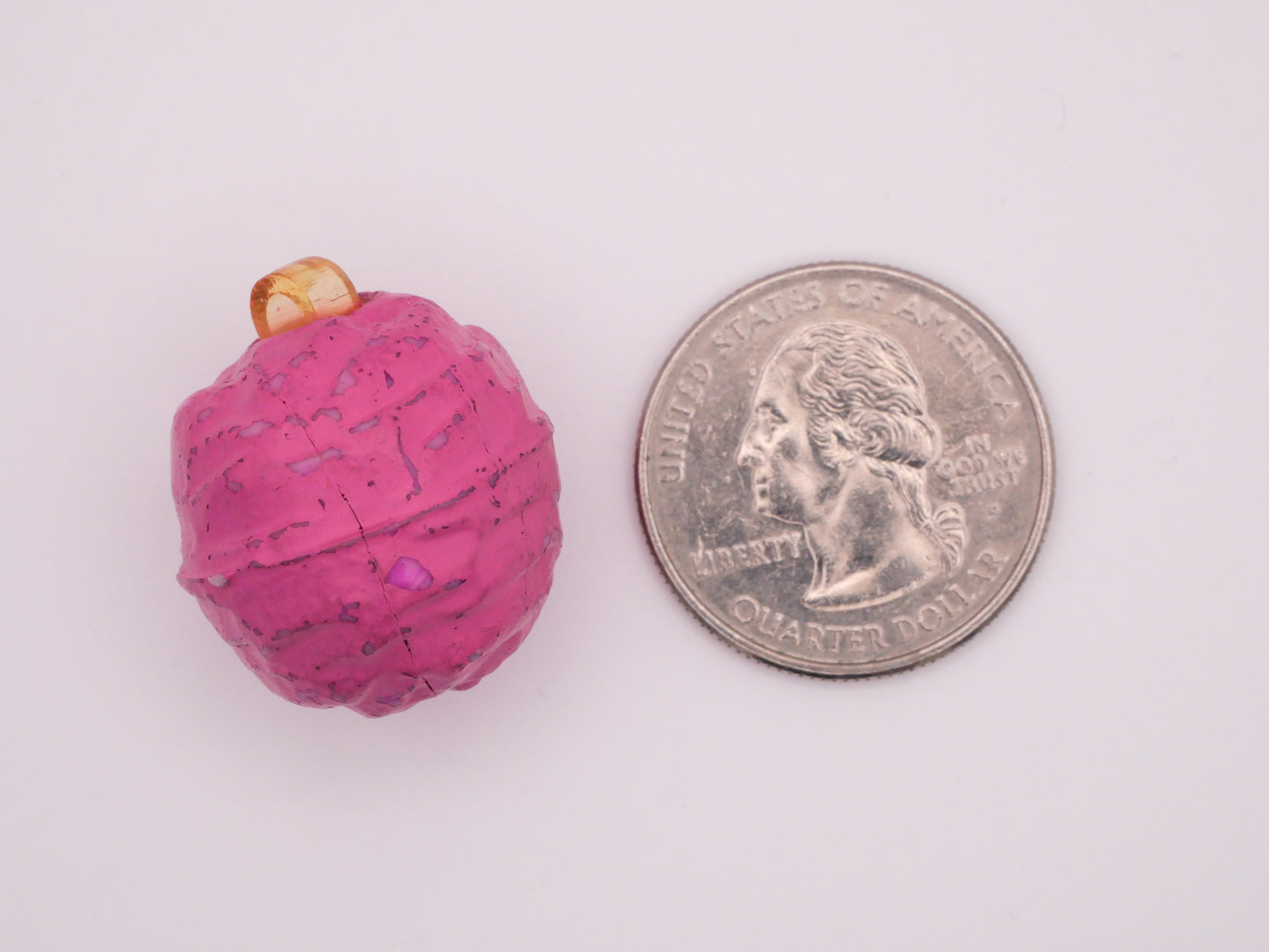 Cotton Candy Hornets Nest Early Plastic Celluloid Button 22x25mm