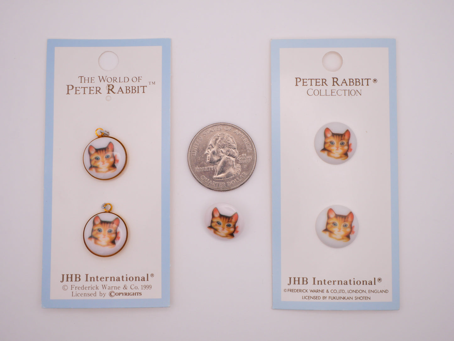 Beatrix Potter Ms Moppet JHB Charms Buttons Various 15mm