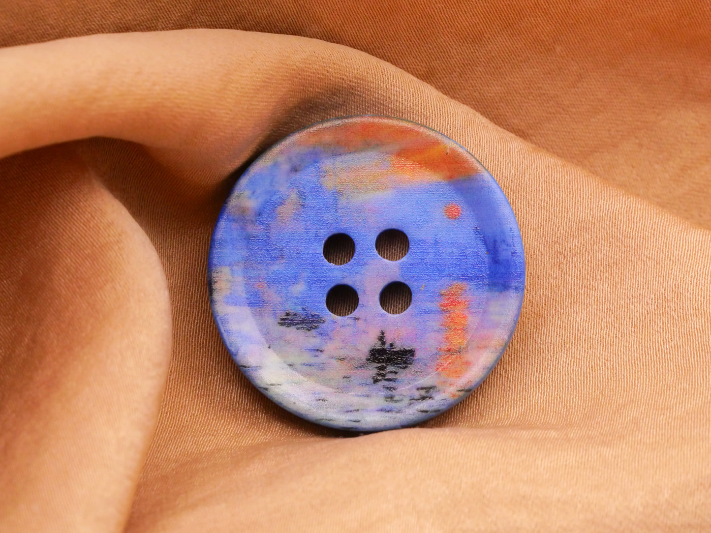 Famous Paintings Art Inspired Wood Sew-Thru Buttons Various 30mm