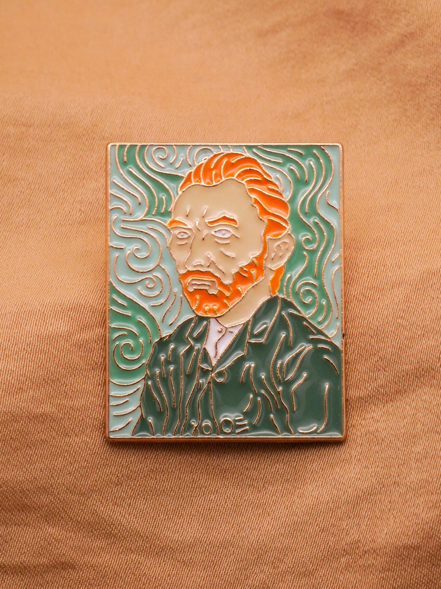 Famous Painting Art Inspired Van Gogh Munch Enamel Metal Button Various 27x34mm