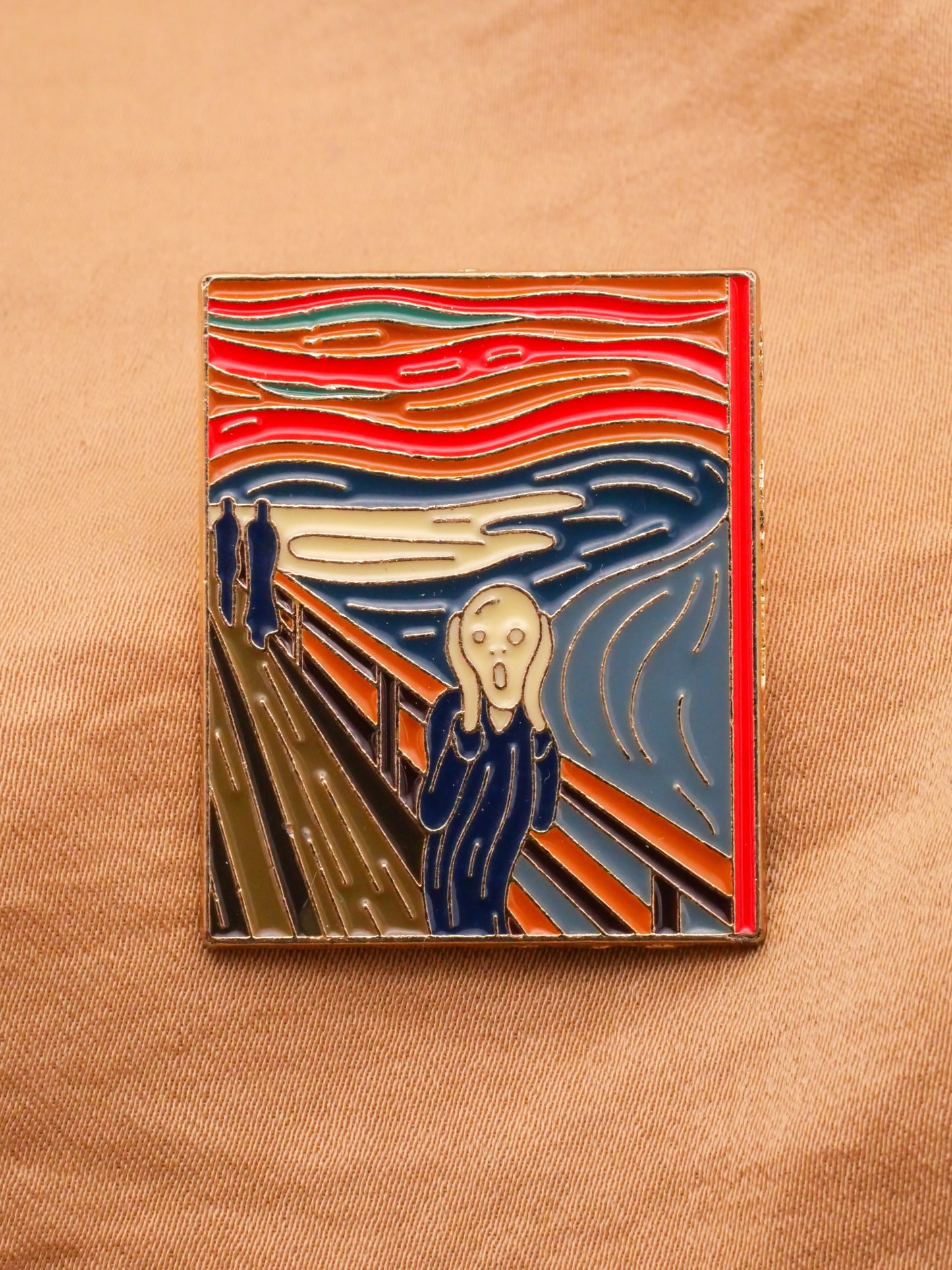 Famous Painting Art Inspired Van Gogh Munch Enamel Metal Button Various 27x34mm