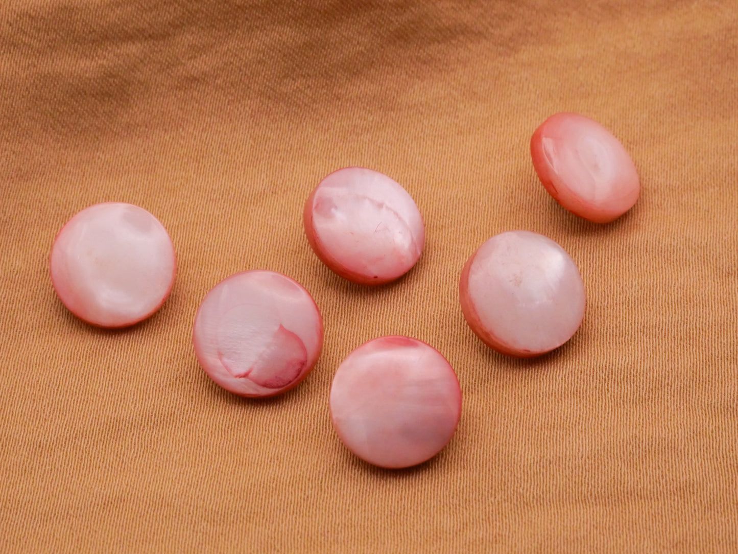 Mother of Pearl Pink Dyed Small Shank Button 11mm