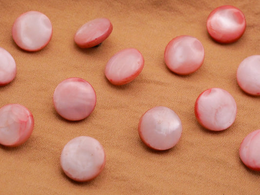 Mother of Pearl Pink Dyed Small Shank Button 11mm