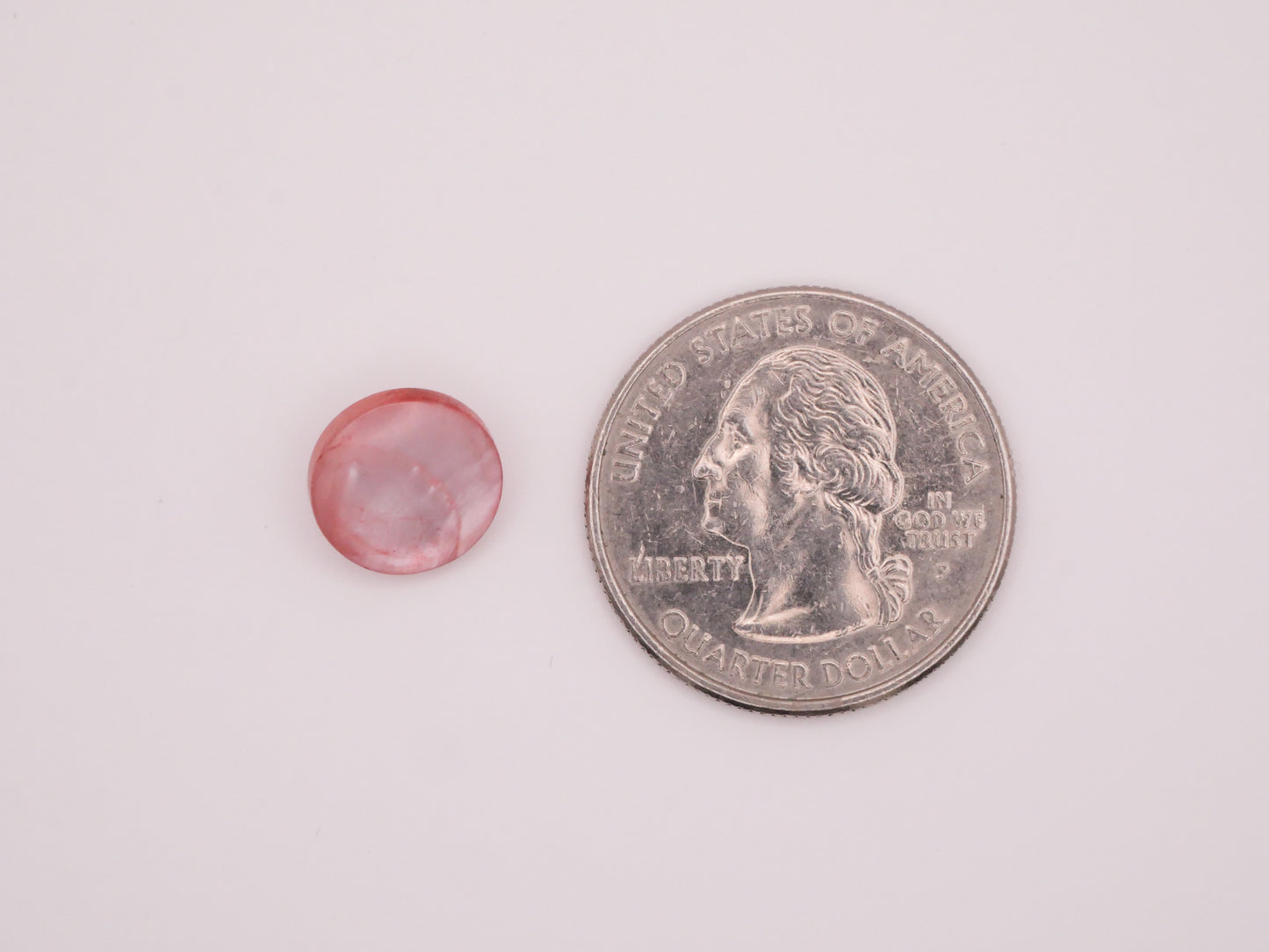 Mother of Pearl Pink Dyed Small Shank Button 11mm