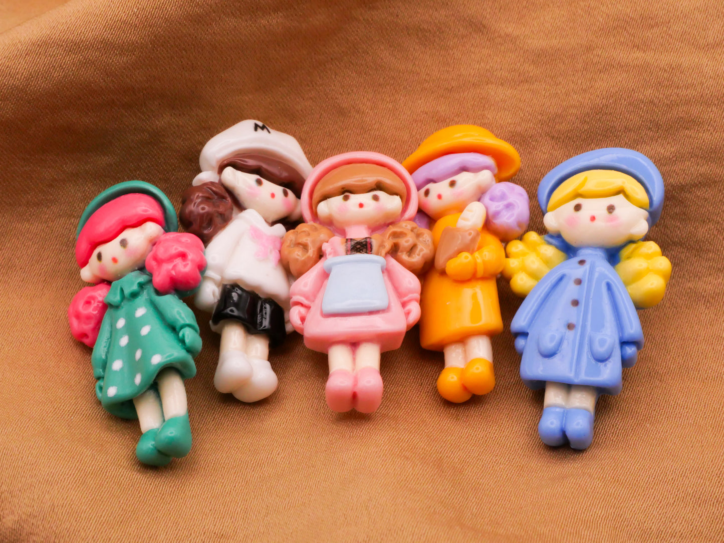 Girls Cute Outfits Hats Plastic Button Various 18x36mm