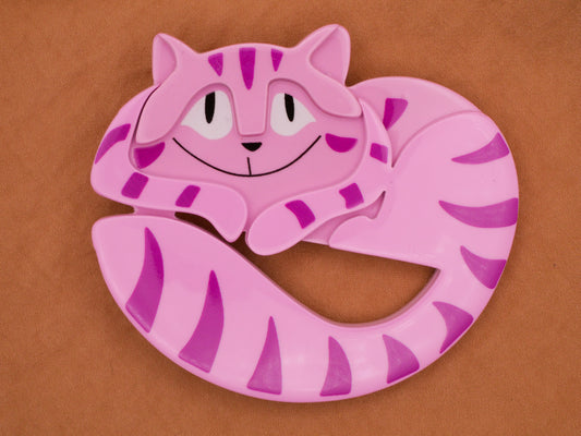 Cheshire Cat Alice in Wonderland Extra-Large Acrylic Plastic Button 60x70mm