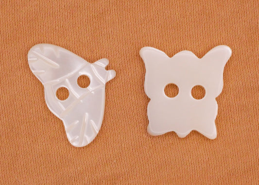 Mother of Pearl Bee Butterfly Sew-Thru Button Various 12-18mm