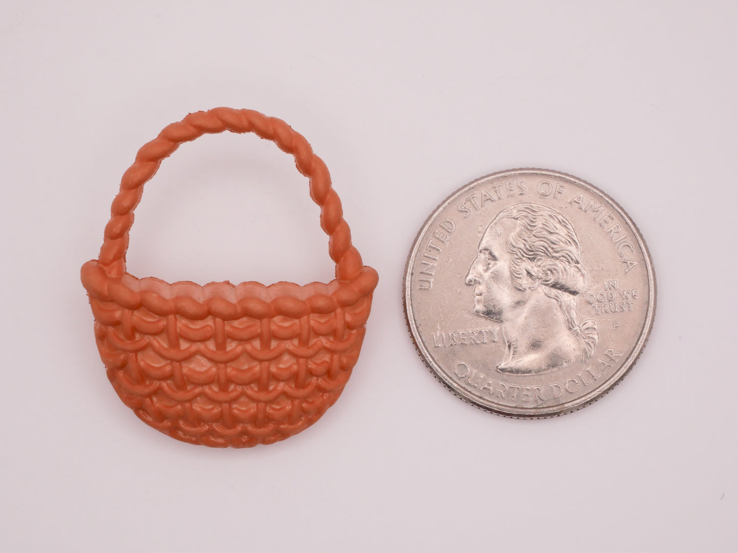 Basket Flower Picnic Wicker Plastic Button 27x32mm