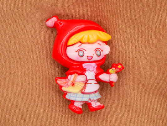 Little Red Riding Hood Kids Plastic Button 22x31mm