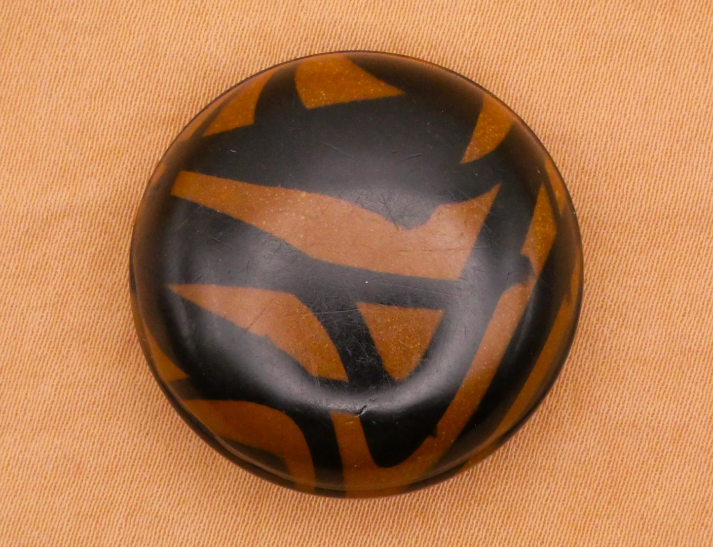 Celluloid Ikat Zebra Air Brush Glow Bubble Early Plastic Vintage Button Various 29-51mm