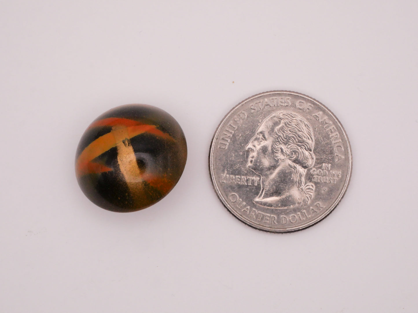 Graffiti Airbrush Black Orange Gold Vintage Plastic Button 20mm