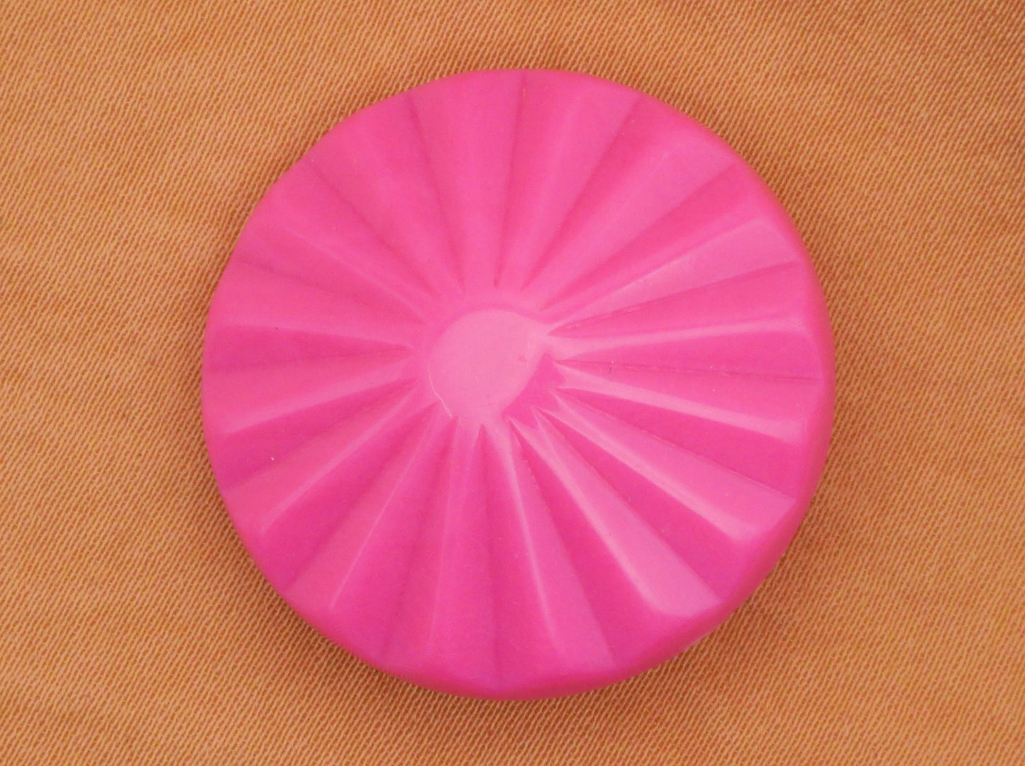 Umbrella Look Pink Vintage Plastic Button 29mm