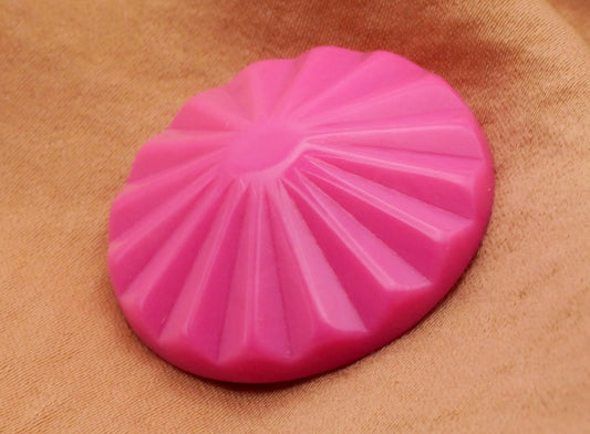 Umbrella Look Pink Vintage Plastic Button 29mm