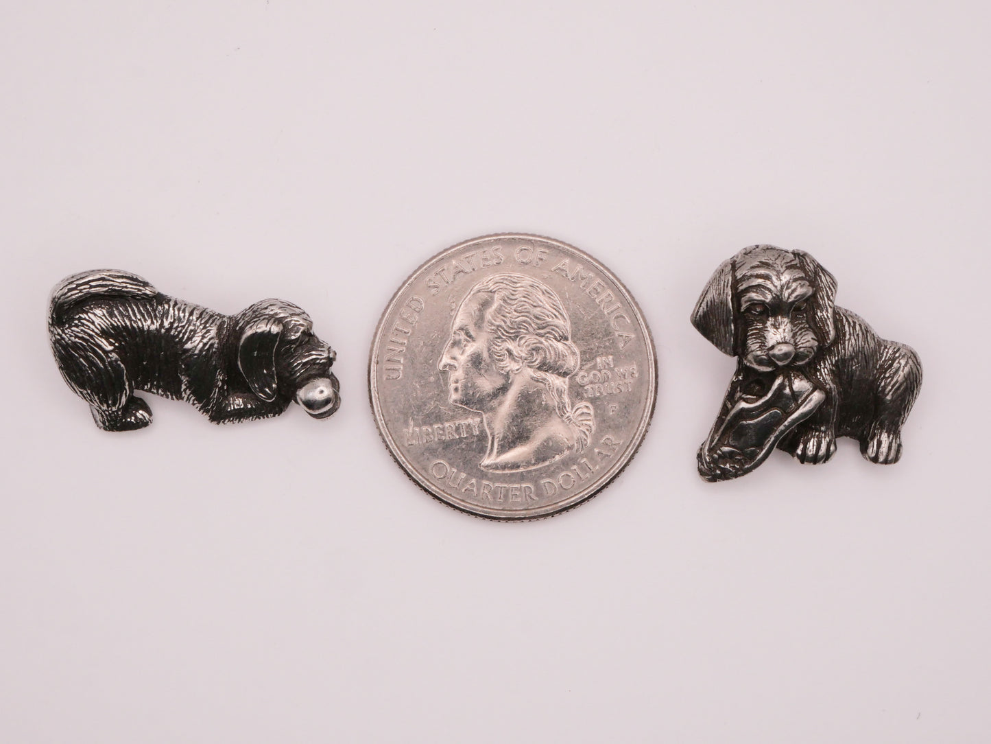 Danforth Realistic Dog Ball Shoe Pewter Metal Button Various 15-23mm