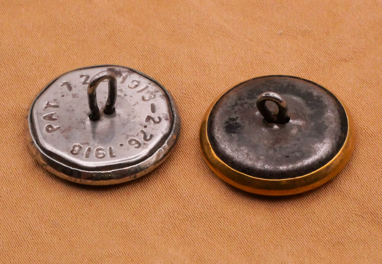 Freeland Workwear Overall Vintage Metal Button Various 20mm