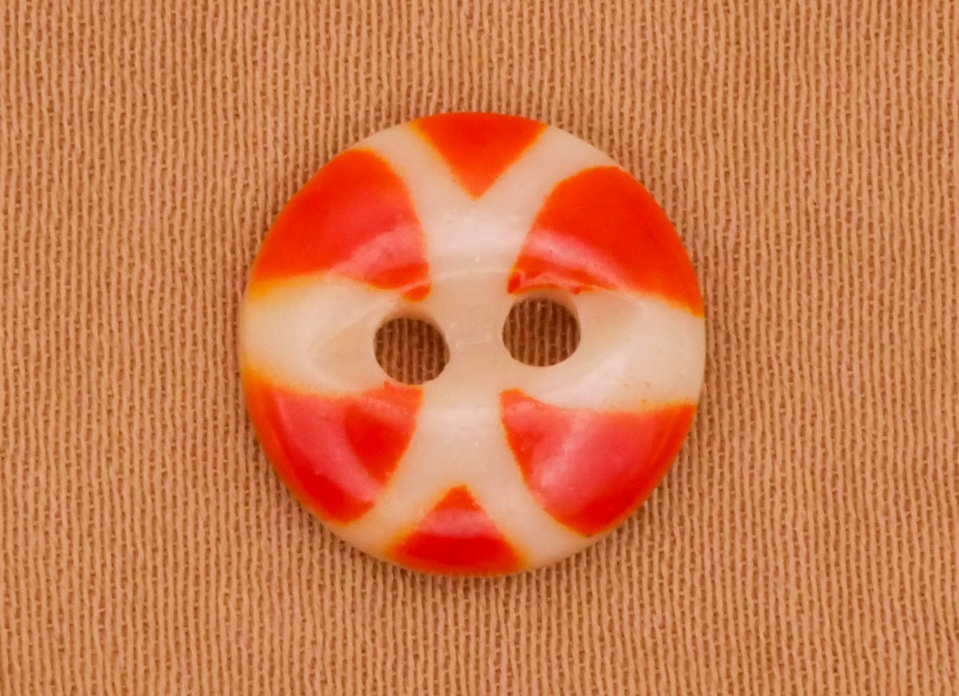 China Orange Green Antique Button Various 12-14mm