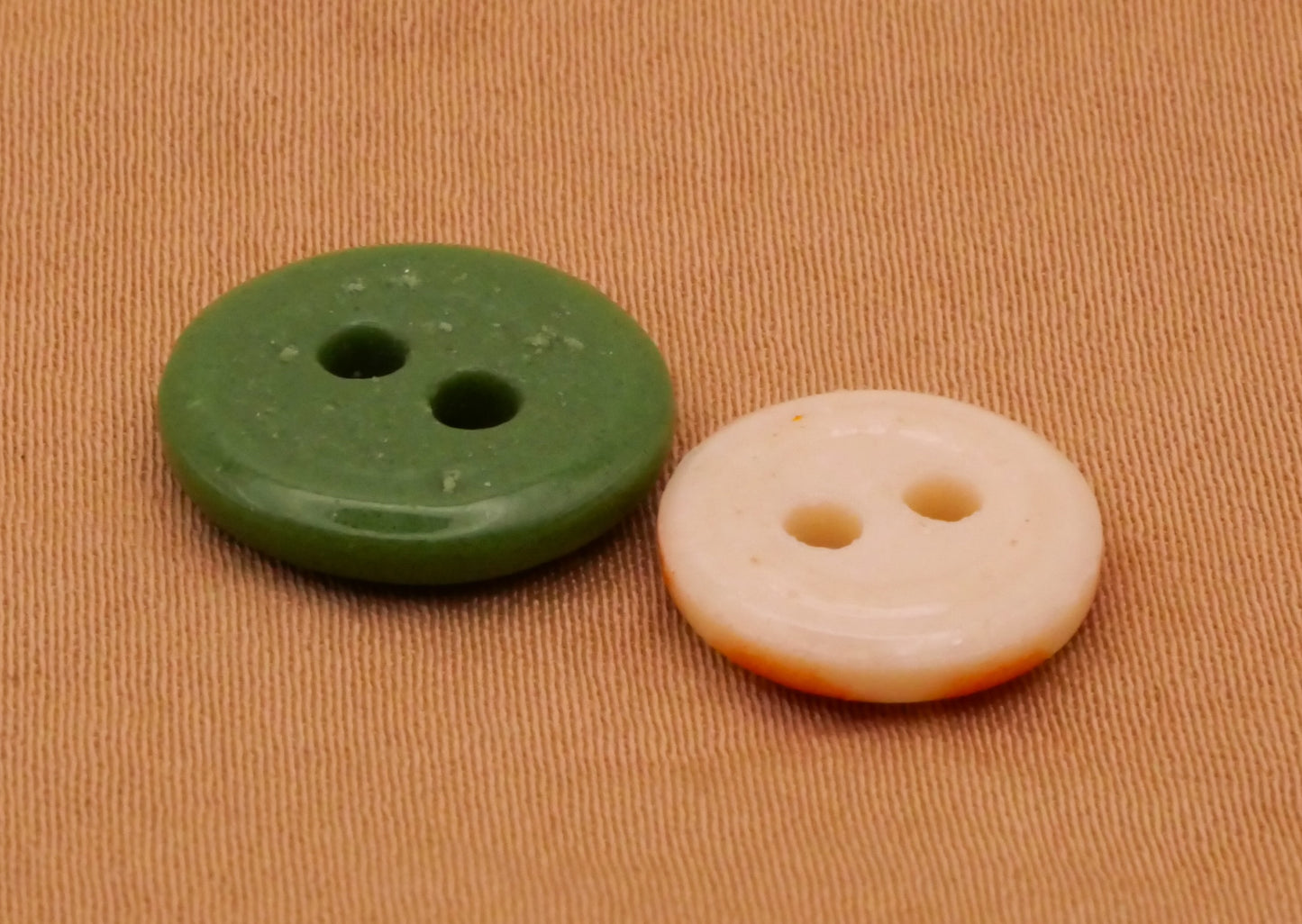 China Orange Green Antique Button Various 12-14mm