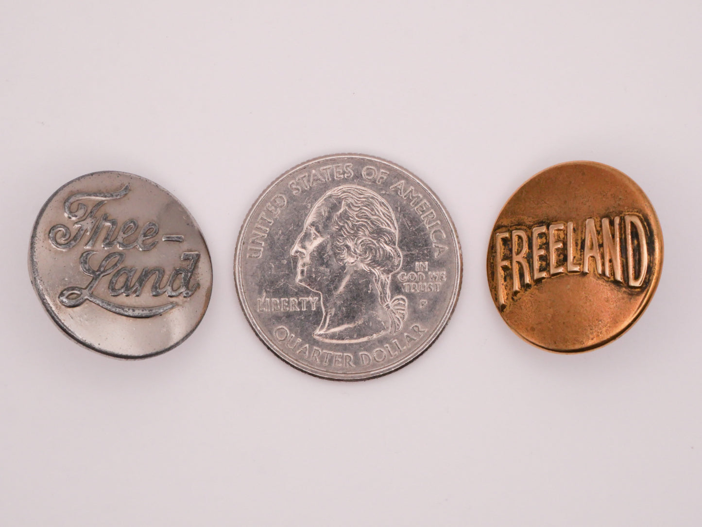 Freeland Workwear Overall Vintage Metal Button Various 20mm