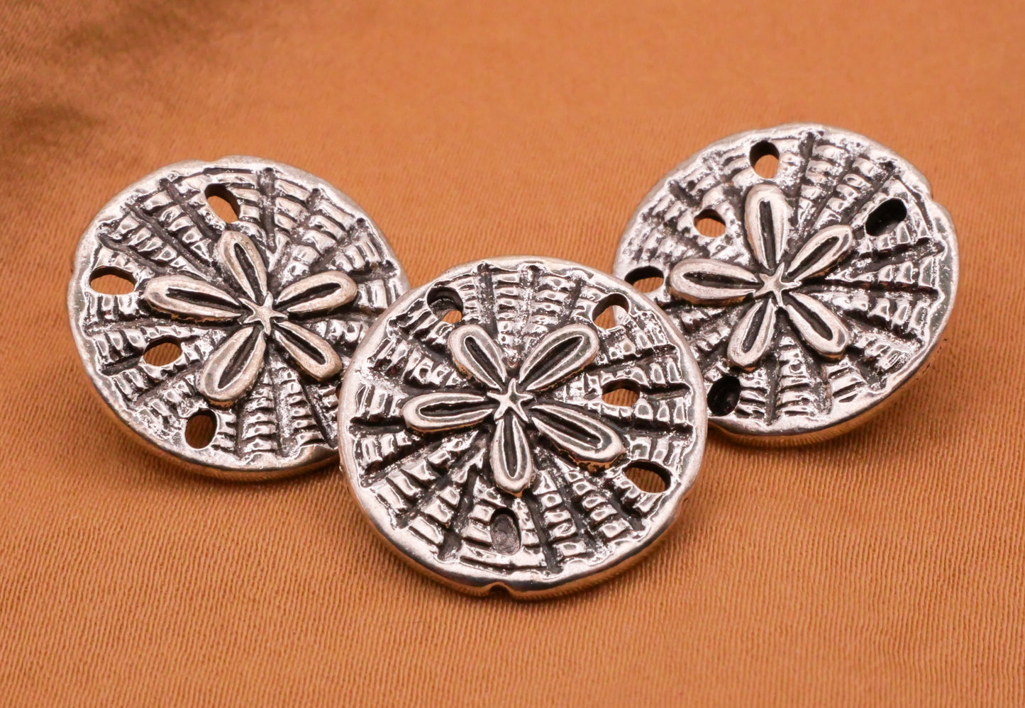 Sand Dollar Sea Urchin Realistic Metal Button 19mm