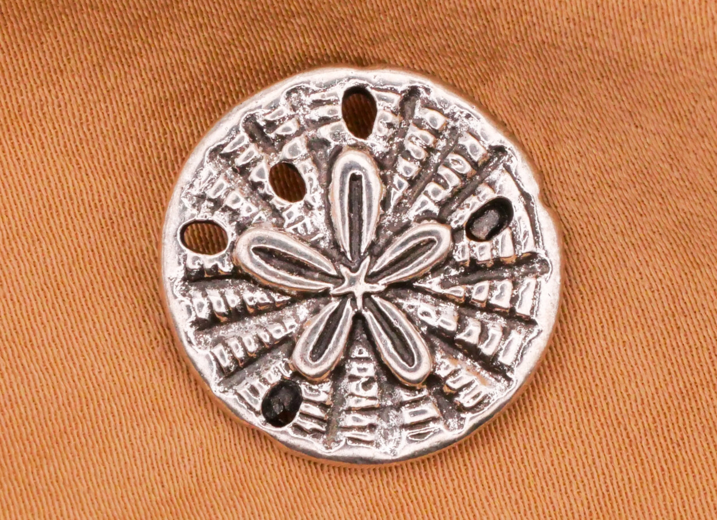 Sand Dollar Sea Urchin Realistic Metal Button 19mm