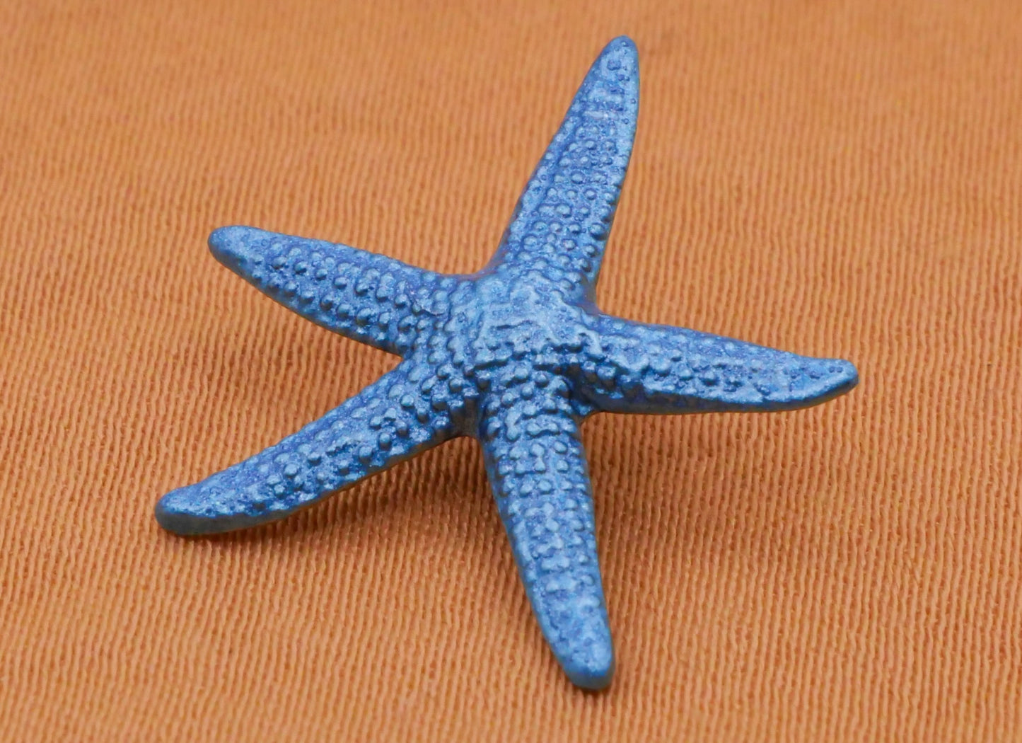 Starfish Hand-Painted Red Green Blue Brass Metal Button Various 18mm