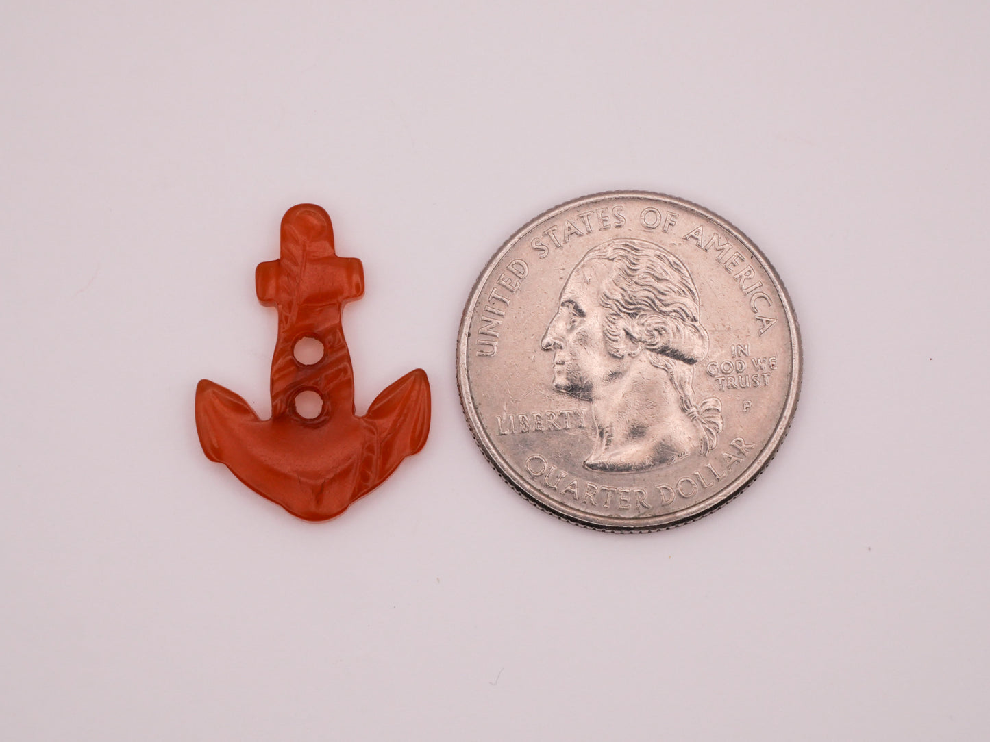 Anchor Bakelite Amber Early Plastic Sew-Thru Button 16x22mm