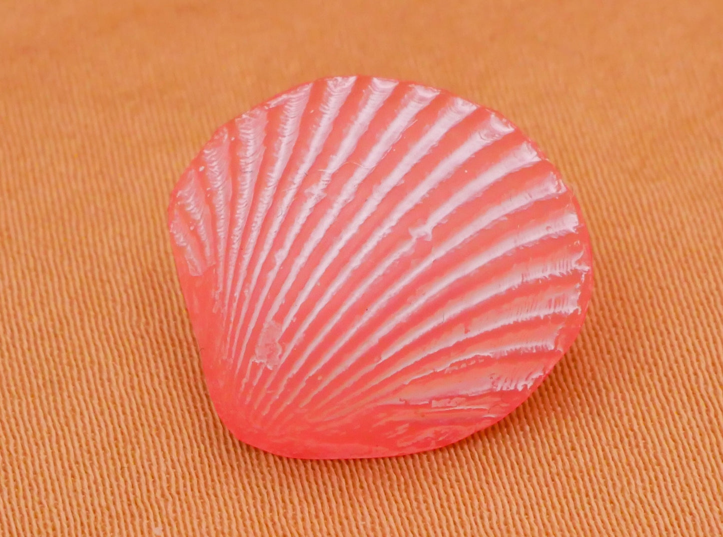 Starfish Shell Pink Plastic Set of Three Buttons Various 13-16mm