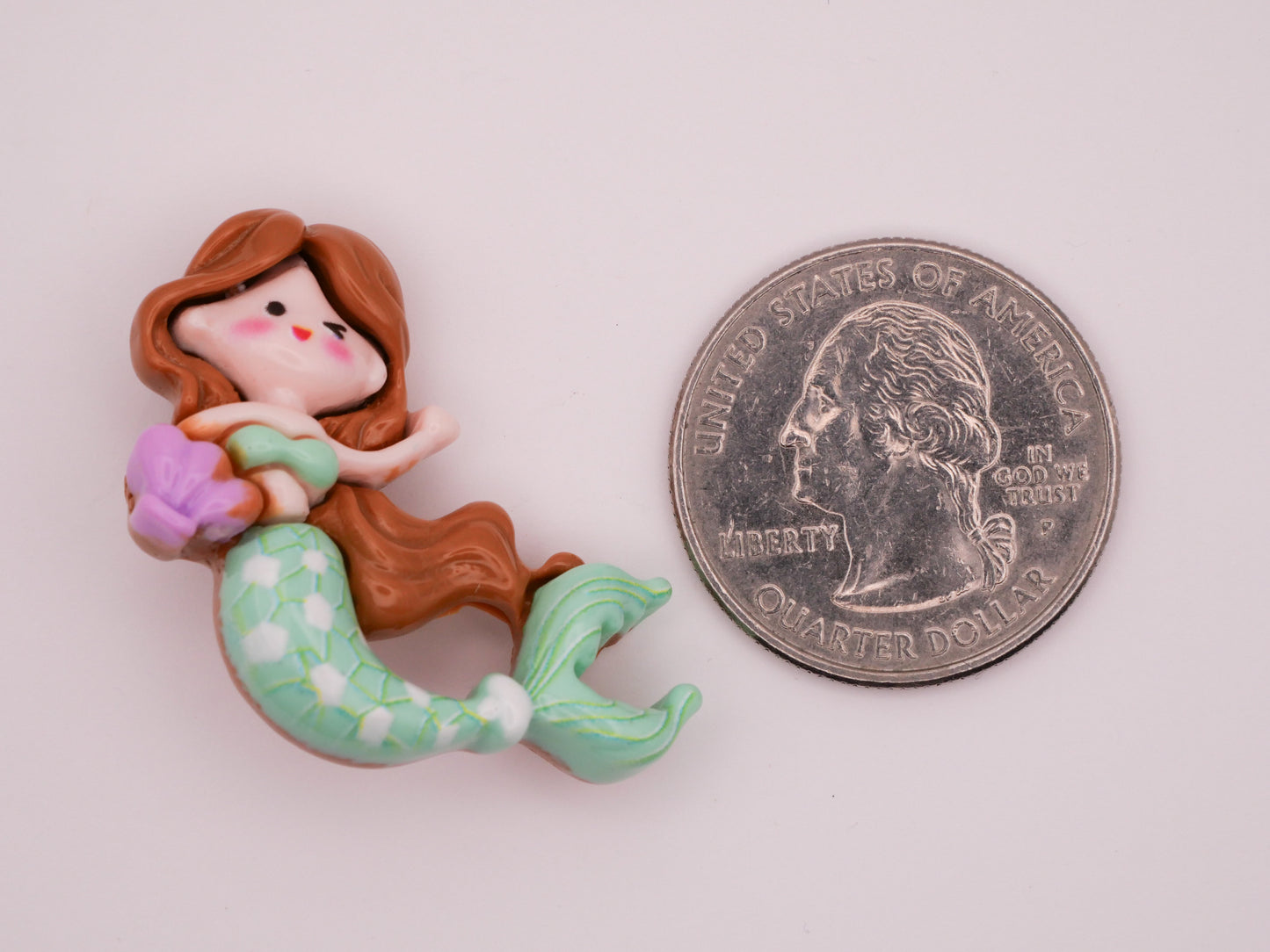 Mermaid Girls Plastic Set of Five Kids Buttons 23-32mm