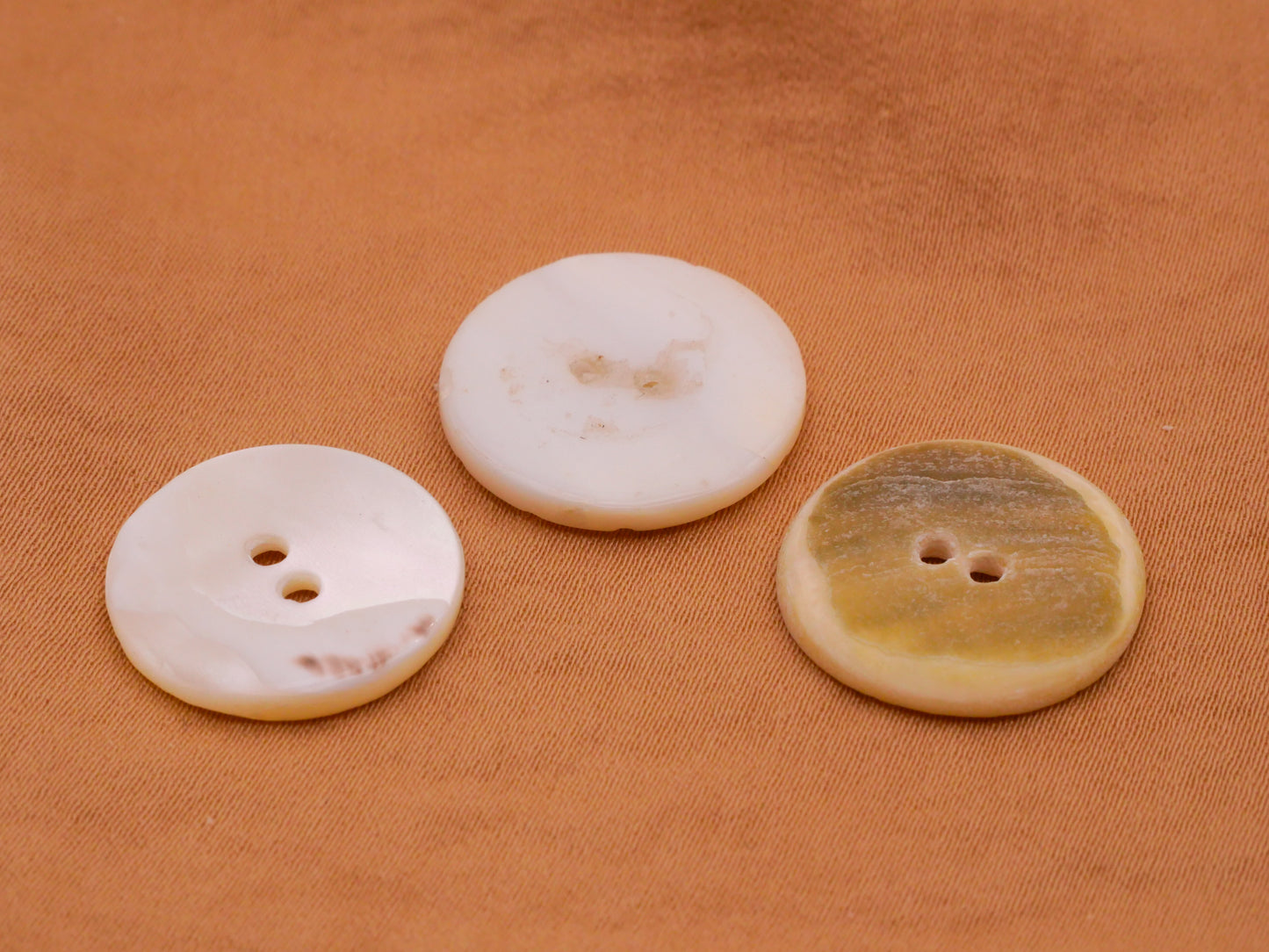 Sun Carved Mother of Pearl Vintage Button Various 18-19mm