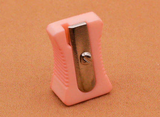 Pencil Sharpener Pink Plastic Button 11x16mm