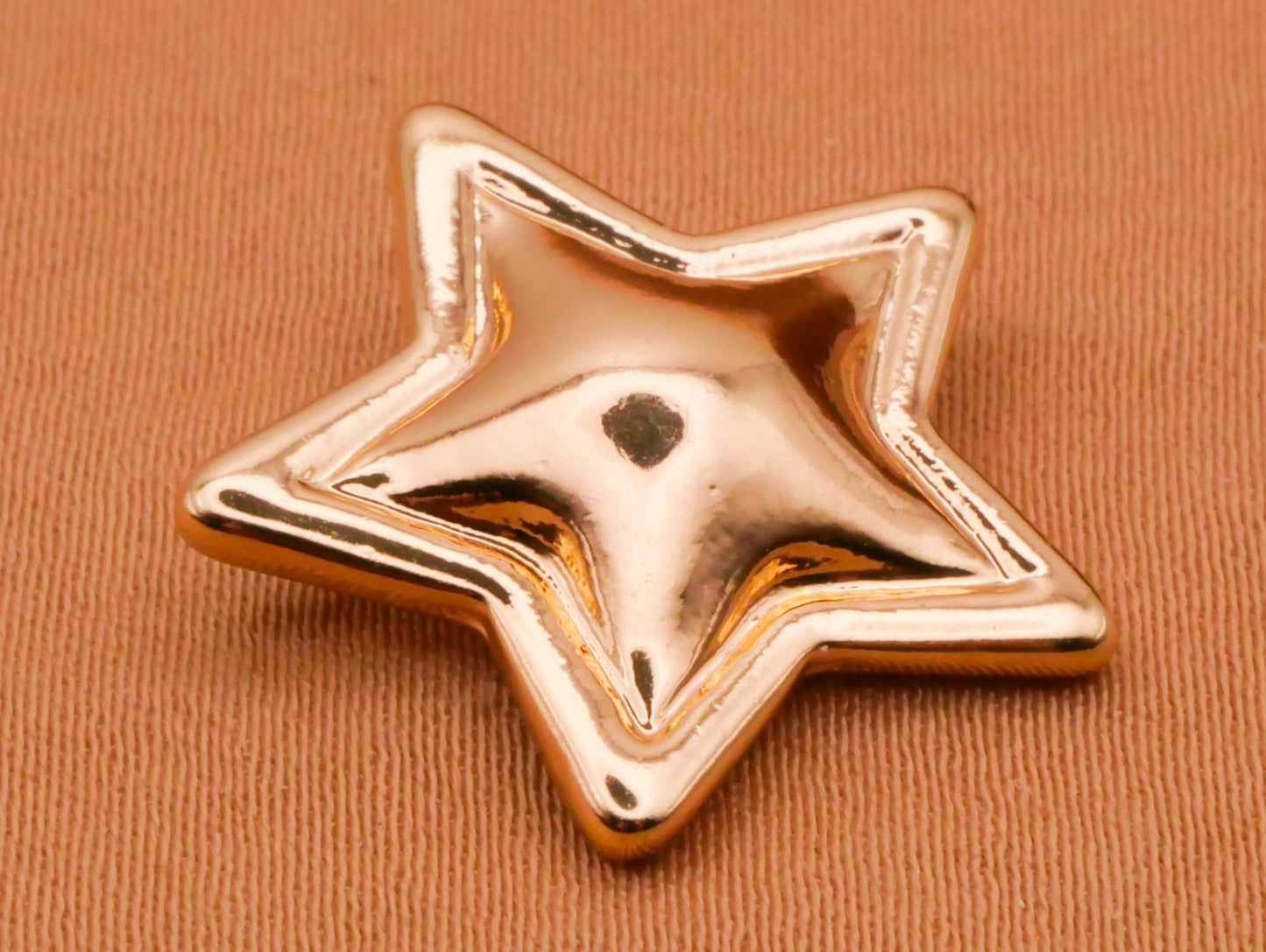 Gold Star Back to School Teacher Metal Button 20mm