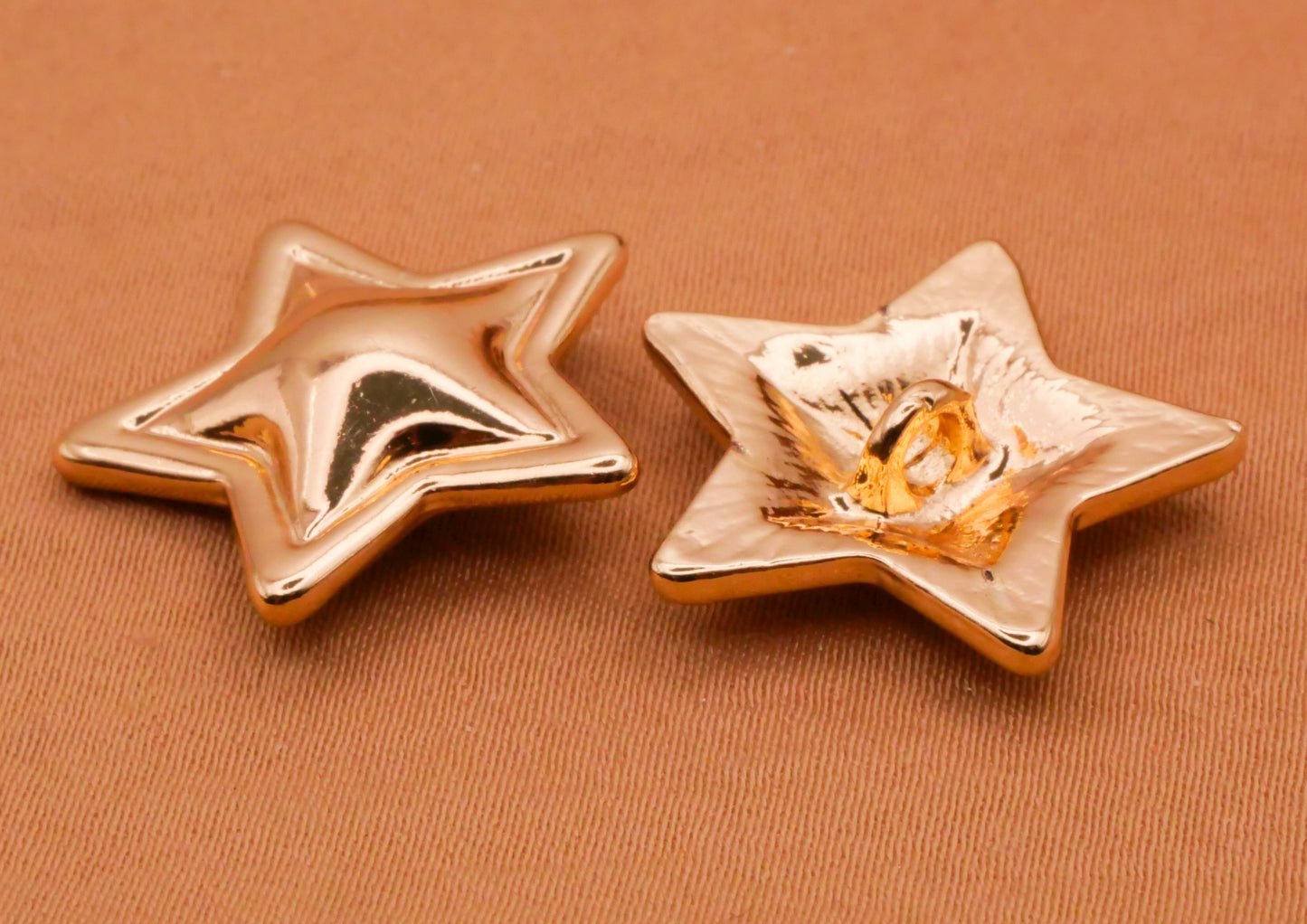 Gold Star Back to School Teacher Metal Button 20mm