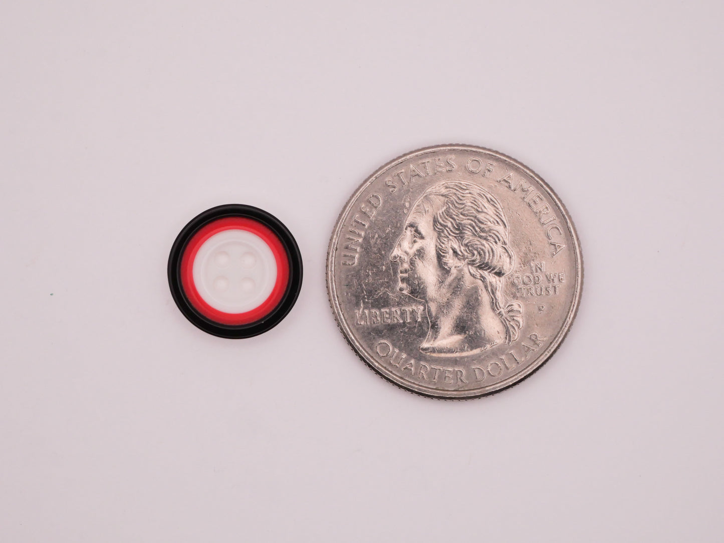 Colorful Rings Plastic Assorted Set of Twenty Buttons 13mm
