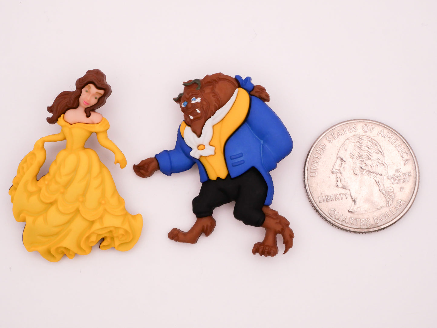 Beauty and the Beast Belle Disney Plastic Pair of Buttons 28-40mm