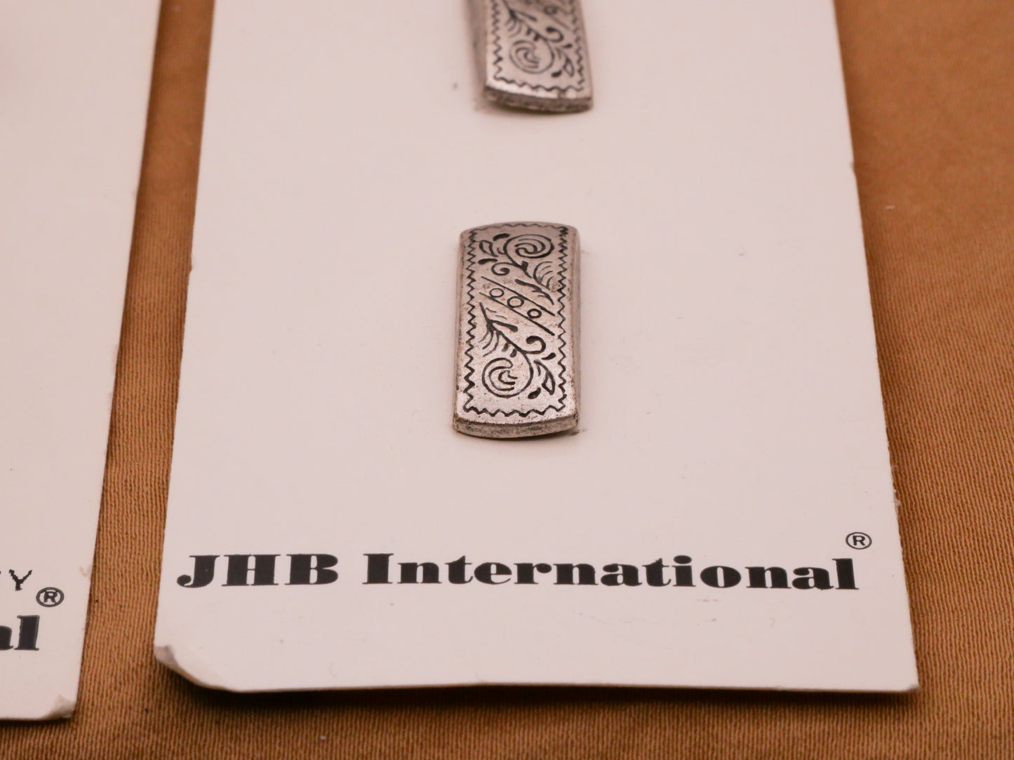 JHB Metal Design Carded Pair of Buttons Various 8-20mm